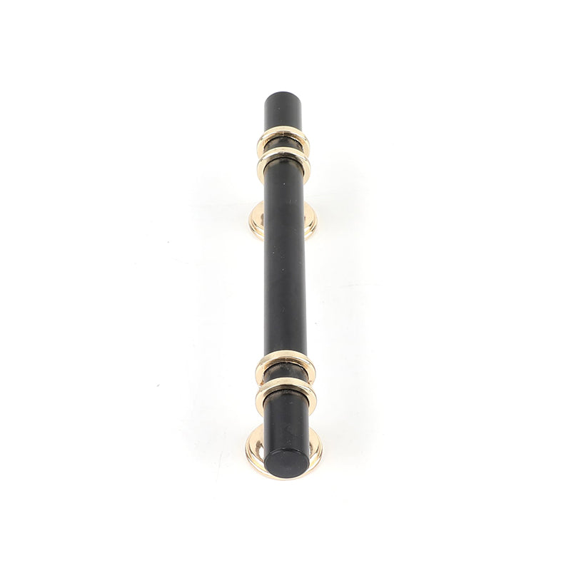 10 Pack Black Cabinet Pulls, Black&Gold Cabinet Handles, Barrel Cabinet Handles.