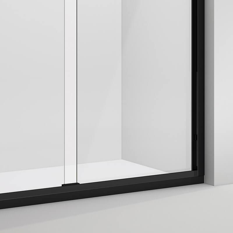 48'' - 54'' W x 76'' H Double Sliding Framed Tempered Glass Shower Door.