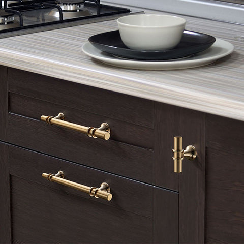 Matte Black Cabinet Handles Solid Modern Drawer Pulls Hardware Pulls for Kitchen.