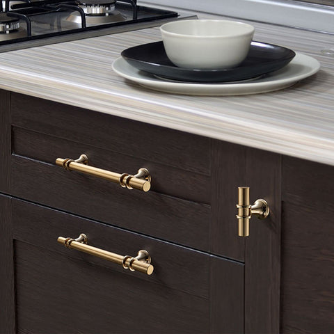 Cabinet Pulls Matte Black Cabinet Handles Solid Modern Drawer Pulls Hardware Pulls for Kitchen.