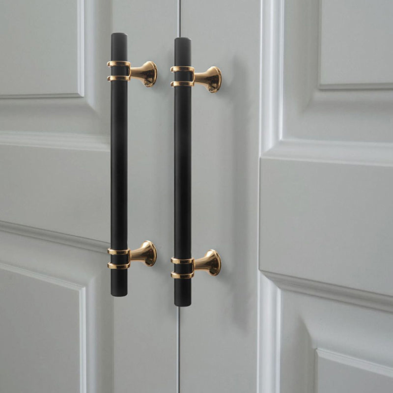 Cabinet Pulls Matte Black Cabinet Handles Solid Modern Drawer Pulls Hardware Pulls for Kitchen.