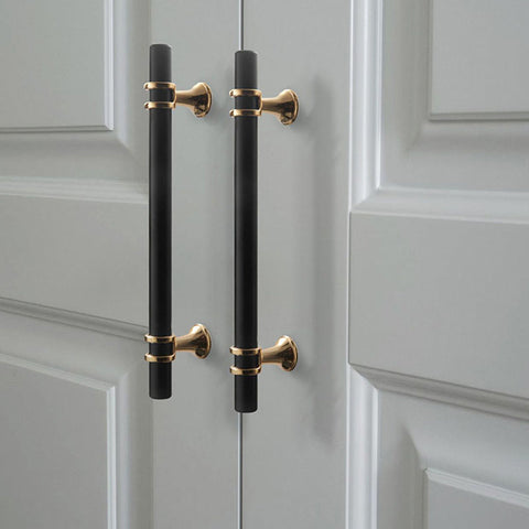 Matte Black Cabinet Handles Solid Modern Drawer Pulls Hardware Pulls for Kitchen.