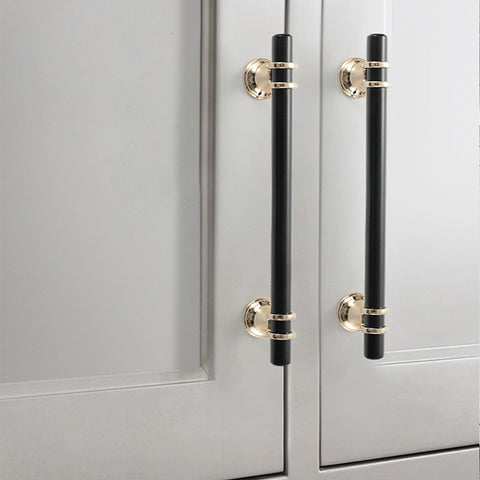 Cabinet Pulls Matte Black Cabinet Handles Solid Modern Drawer Pulls Hardware Pulls for Kitchen.