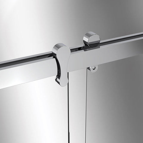48"-54" W x 76" H Double Sliding Framed Tempered Glass Shower Doors With 10 MM Clear Tempered Glass