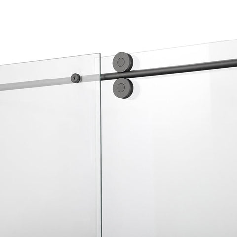 55"-60" W x 60" H Frameless Single Sliding Glass Shower Doors (10mm) Clear SGCC Tempered Glass