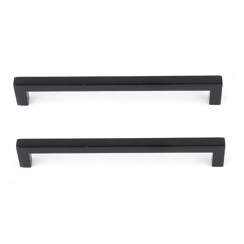 6 3/4"Kitchen Square Cabinet Handles Matte Black Drawer Pulls Kitchen Cabinet.