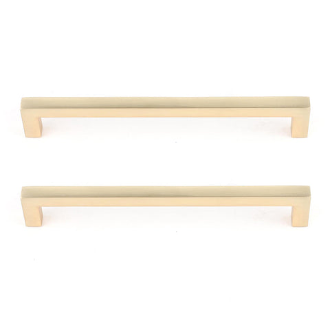 6 3/4" Cabinet Handles Brushed Brass Cabinet Hardware Cabinet Pulls.