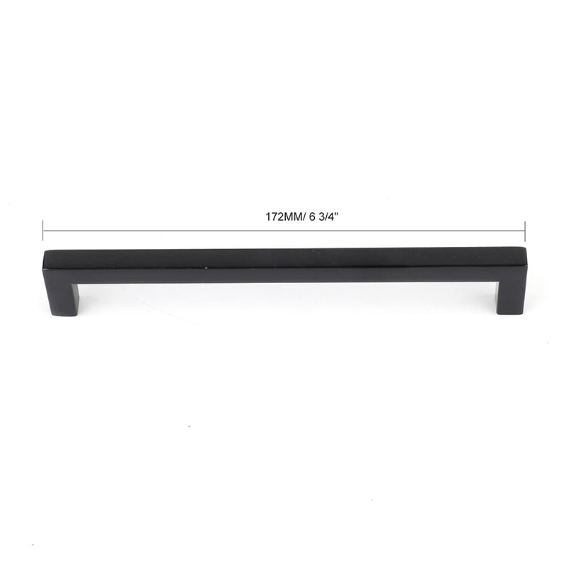 6 3/4"Kitchen Square Cabinet Handles Matte Black Drawer Pulls Kitchen Cabinet.