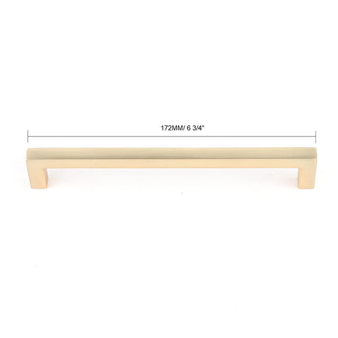 6 3/4" Cabinet Handles Brushed Brass Cabinet Hardware Cabinet Pulls.